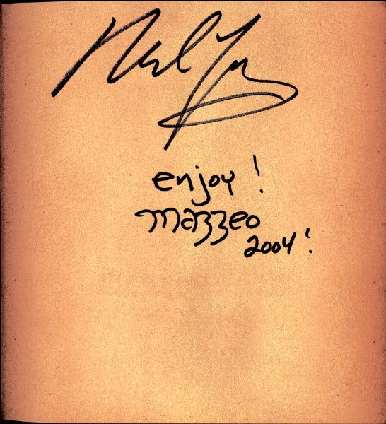 Neil Young Signed "Greendale" Book