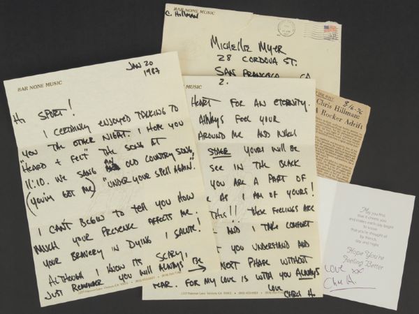 The Byrds Chris Hillman Handwritten Archive