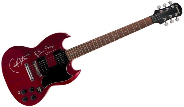 Carlos Santana Signed & "Black Magic Woman" Inscribed Gibson Electric Guitar 