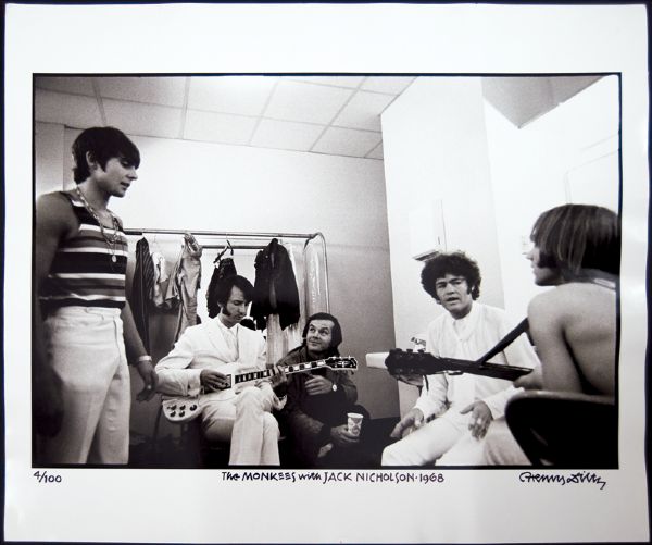 The Monkees With Jack Nicholson Limited Edition Original Photograph Signed by Henry Diltz
