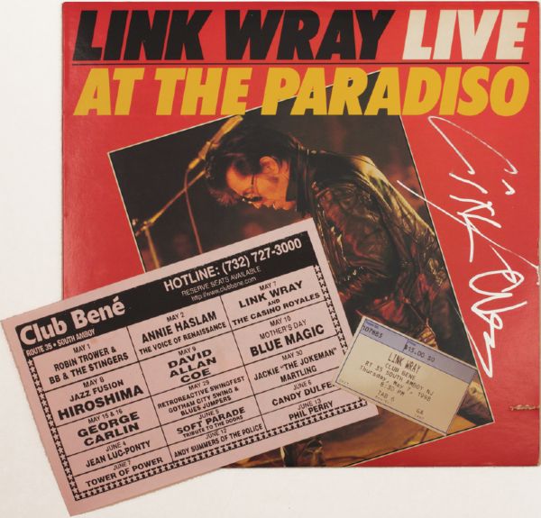 Link Wray Signed Archive