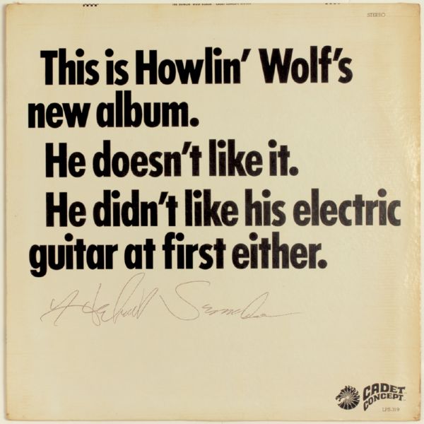 Hubert Sumlin Signed Howlin Wolf Album