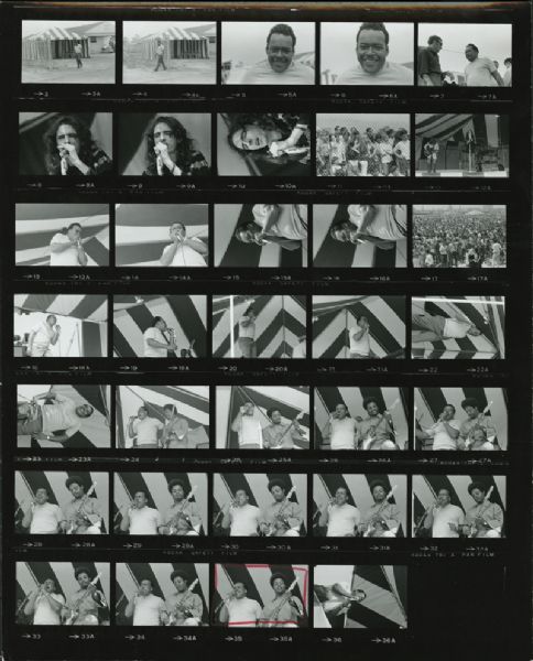 Alice Cooper Original Vintage Stamped Contact Sheet by Jim Marshall