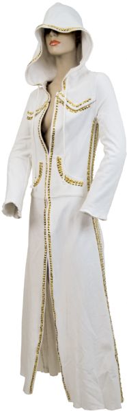 Britney Spears Concert Worn Long White Coat