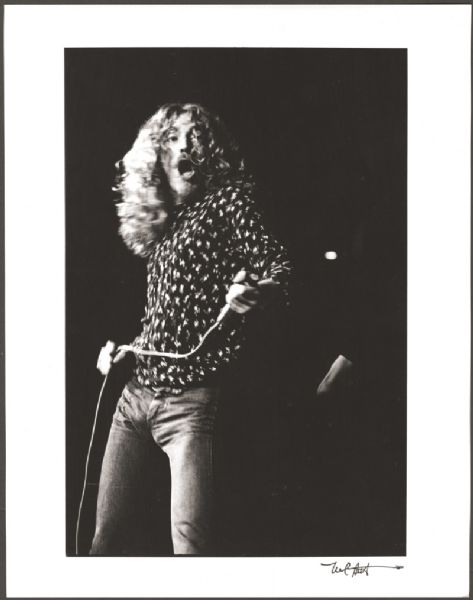 Led Zeppelin Original Vintage Neal Preston Signed Photograph