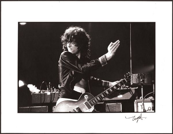 Led Zeppelin Original Vintage Neal Preston Signed Photograph
