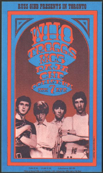 The Who at Toronto Original Handbill