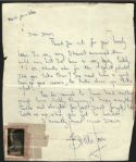 Brian Jones Handwritten & Signed Letter