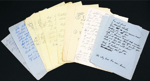 Jack Bruce Handwritten Working Lyrics Archive