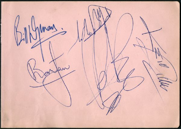 Rolling Stones Signatures Circa Early 1960s