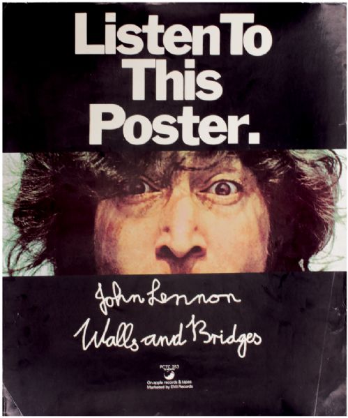 John Lennon "Listen To This"  Original Poster