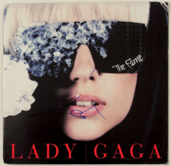 Lady Gaga Signed "The Fame" Album  