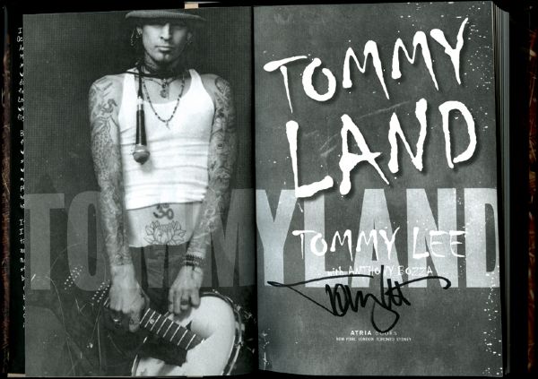 Tommy Lee Signed "Tommy Land" Autobiography
