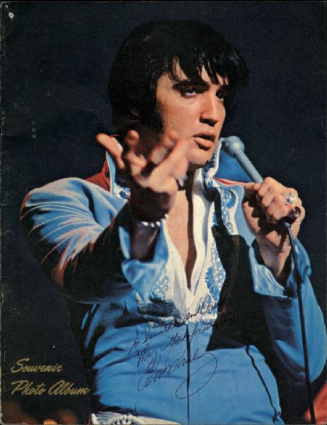 Elvis Presley Signed & Inscribed "Photo Album" Souvenir Program