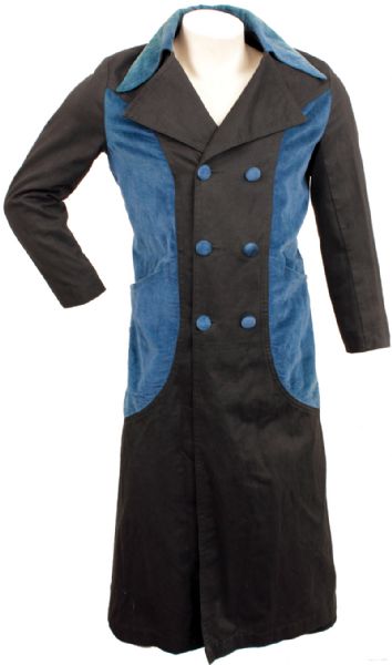 Elvis Presley Owned and Worn Teal and Black “Super Fly” Trench Coat