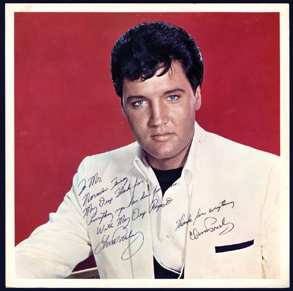 Elvis Presley  “Spinout “ Promotional Photograph Signed and Inscribed to Director Norman Taurog