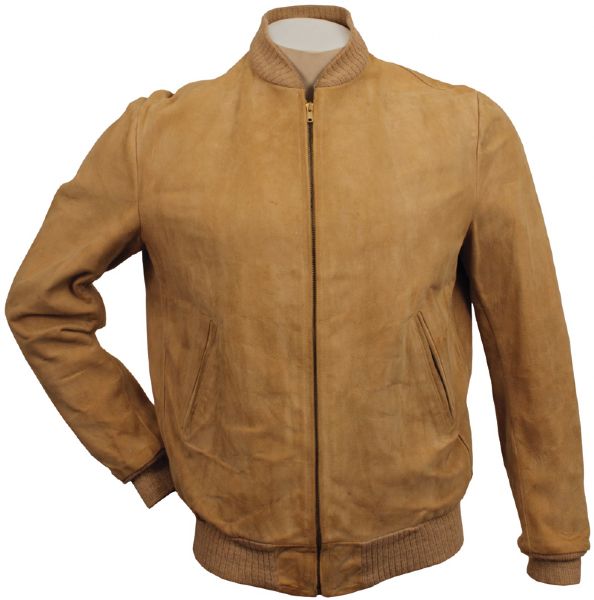 Elvis Presley Owned and Worn Suede Jacket Worn at Famous “Million Dollar Quartet” Recordings at Sun Studios
