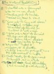 John Lennon Handwritten The National Health Cow Poem  Draft