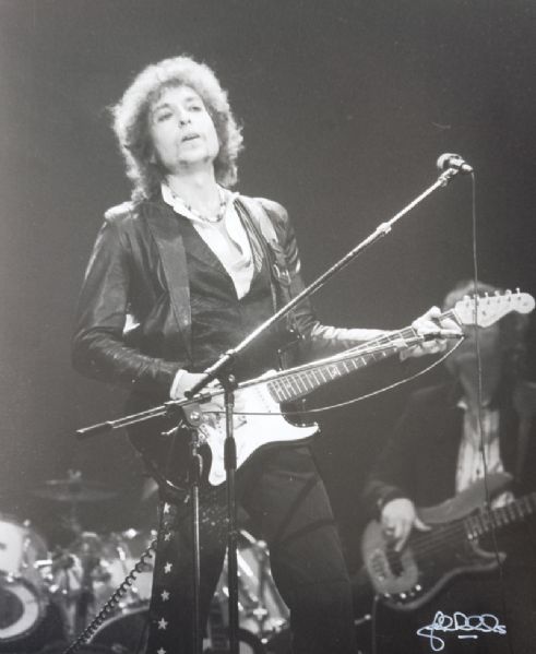 Bob Dylan 1978 Original Photograph Signed by John Rowlands