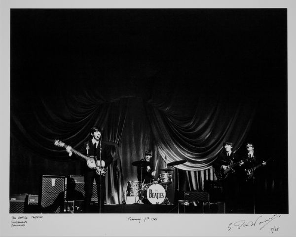 Beatles  Limited Edition 1963 Empire Theatre Photograph Signed by Ian Wright