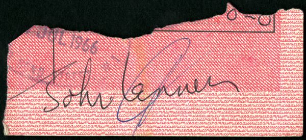 John Lennon Autograph From Check