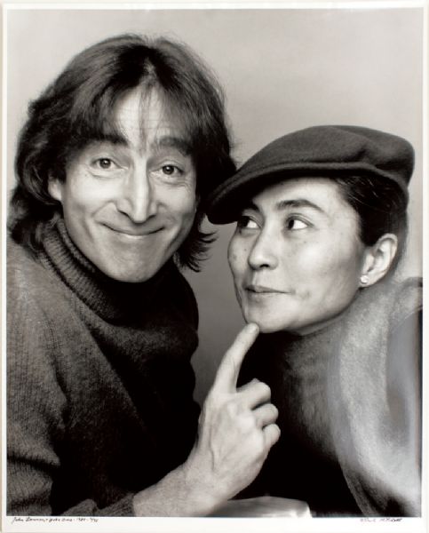 John Lennon & Yoko Ono "Summer of 80" Limited Edition Silver Gelatin Print Signed by Photographer