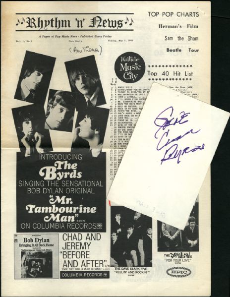 The Byrds Gene Clark Signature and Rhythm n News