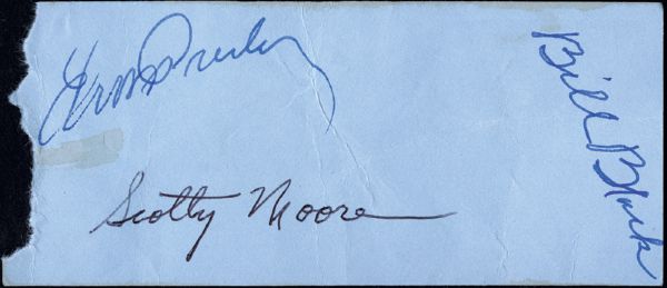 Elvis Presley Signed 1956 Concert Ticket