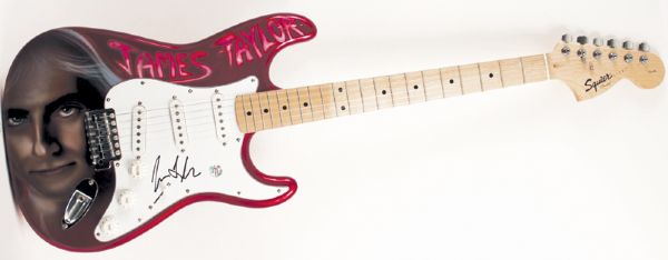 James Taylor Signed Electric Guitar