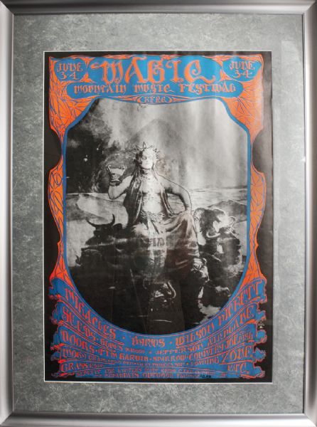 1967 Magic Mountain Music Festival Original Poster