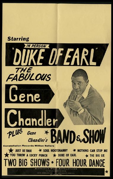 "Duke of Earl" Gene Chandler Poster