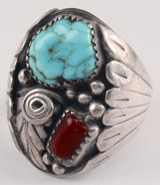 Elvis Presley Owned and Worn American Indian Turquoise Ring