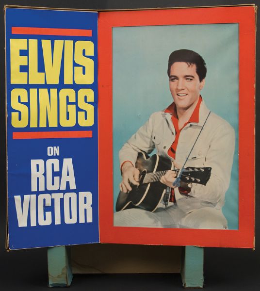 Original Elvis Presley RCA Victor Records Store Display Sign