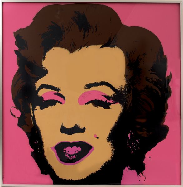 Andy Warhol Original Pink Marilyn Monroe "Sunday Be Morning" Edition Screen Print 