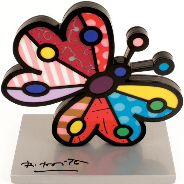 Romero Britto Signed Original Butterfly Sculpture