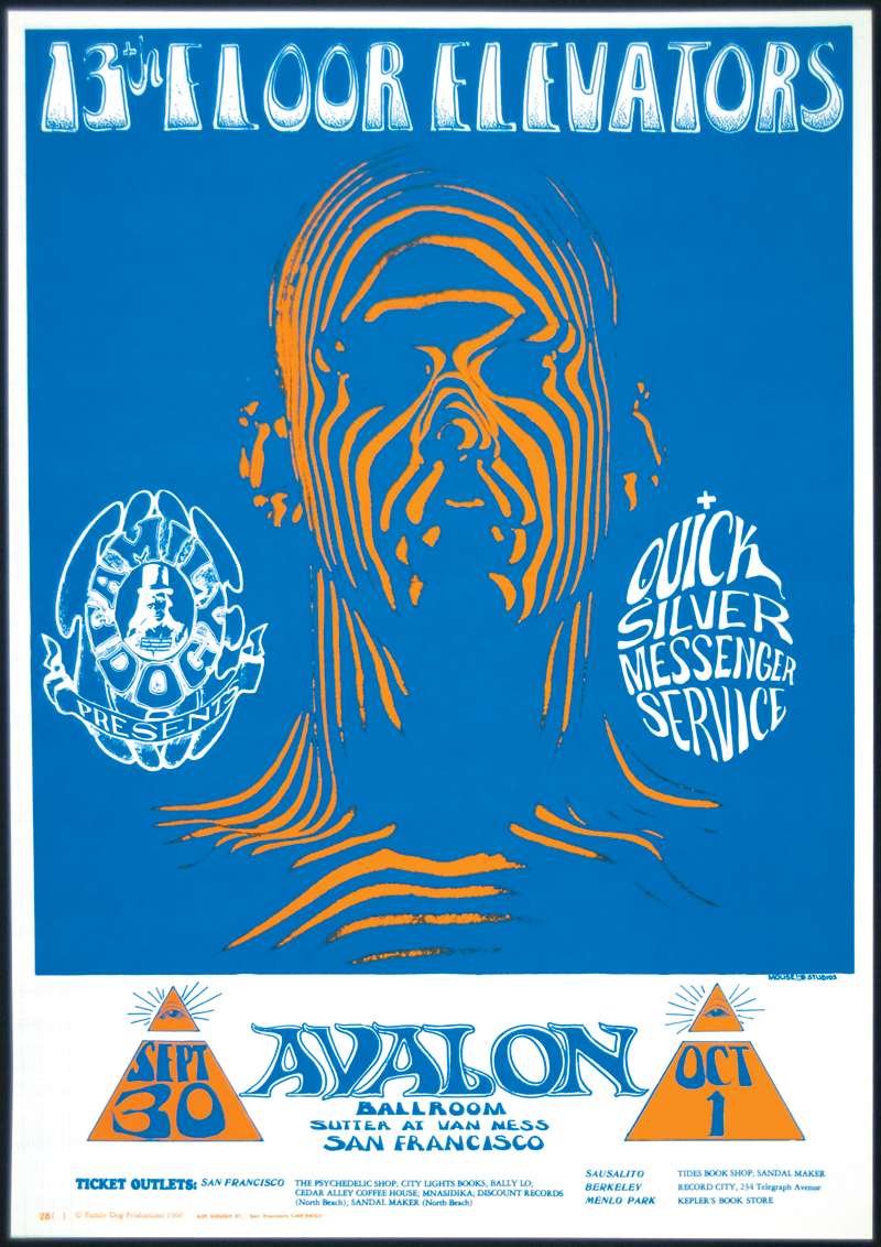 Lot Detail 13th Floor Elevators Original Avalon Ballroom Poster