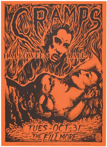 The Cramps Halloween Ball at The Fillmore Original Poster