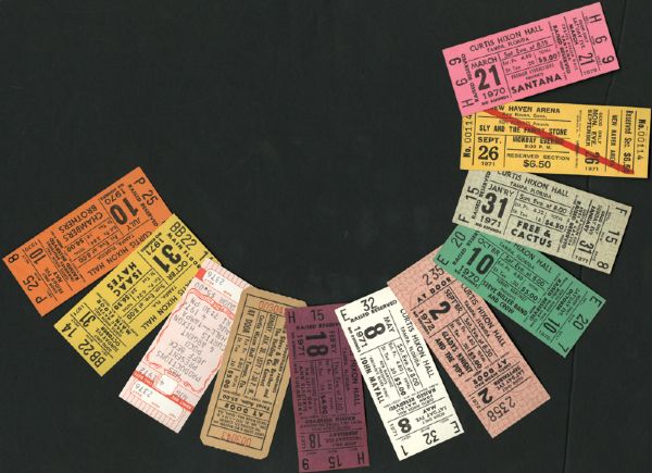 Concert Ticket Archive: Santana, Free & Cactus, Sly and the Family Stone and More