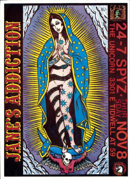 Janes Addiction Original Concert Poster 