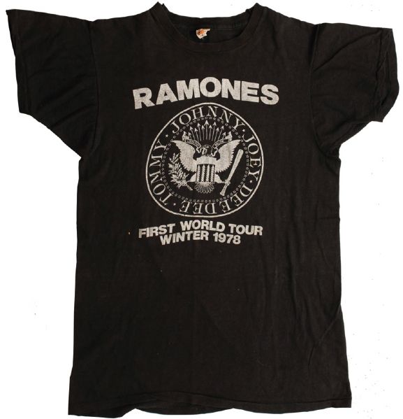 Ramones Rare Original "First World Tour Winter 1978" T-Shirt