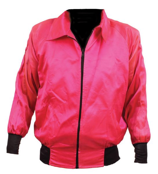 Michael Jackson Worn Pink Satin "Beat It" Jacket