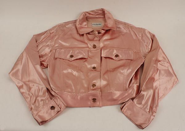 Madonna Worn Pink Satin Jacket