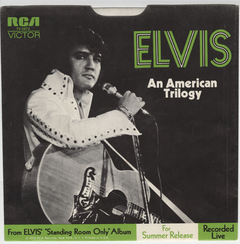 Lot Detail - Elvis Presley "An American Trilogy" 45