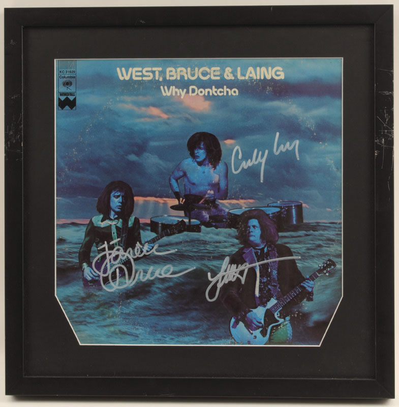 Lot detail west bruce and laing why dontcha signed album