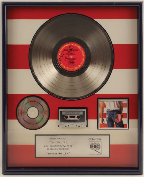 Bruce Springsteen "Born In the USA" Platinum Award