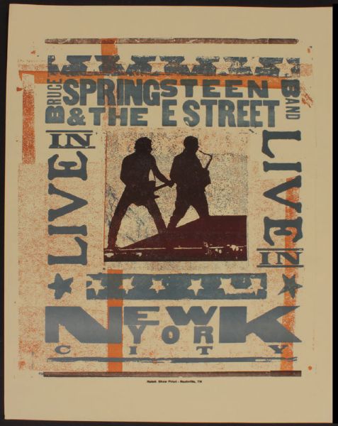 Bruce Springsteen "Live New York City" Concert Poster