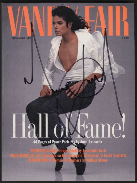 Michael Jackson Signed Vanity Fair Magazine