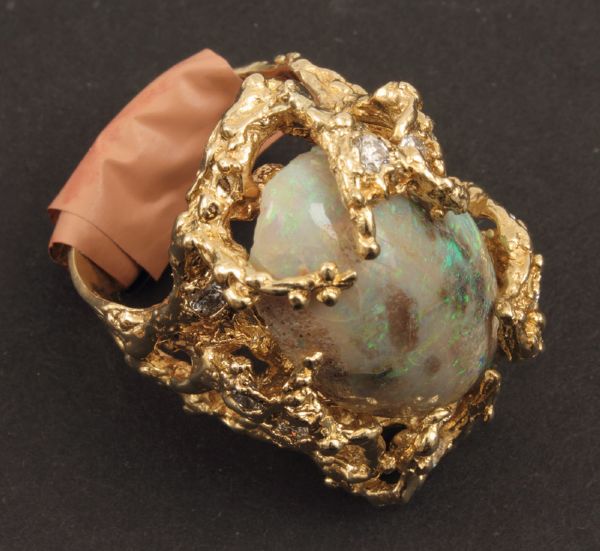 Elvis Presley Opal and Gold Stage Worn Ring