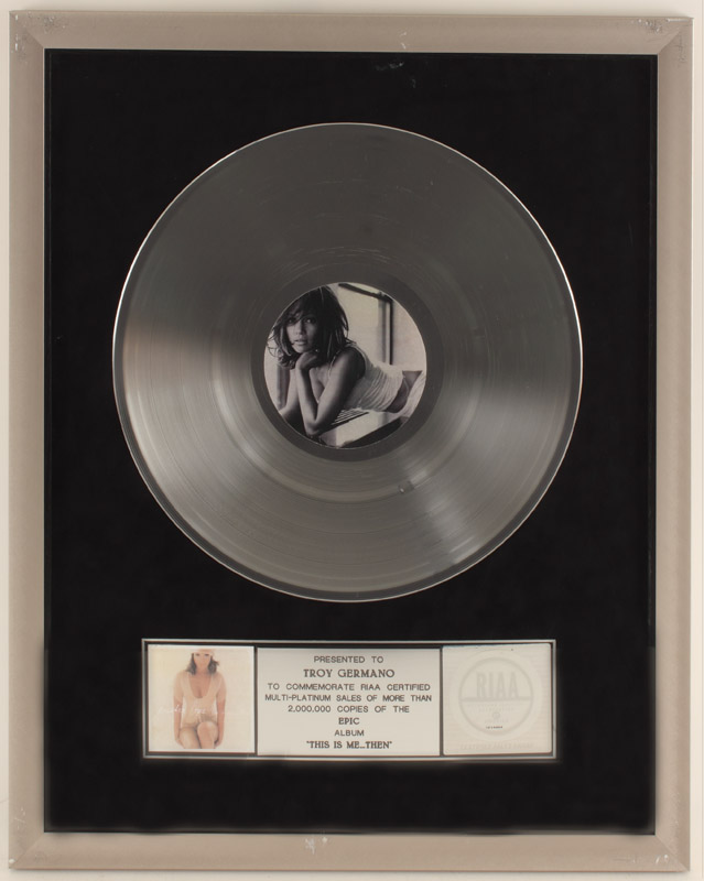 Lot Detail - Jennifer Lopez "This Is Me Then" Platinum RIAA Award