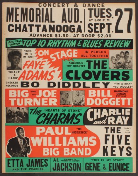 Bo Diddley 1955 Vintage Concert Poster
